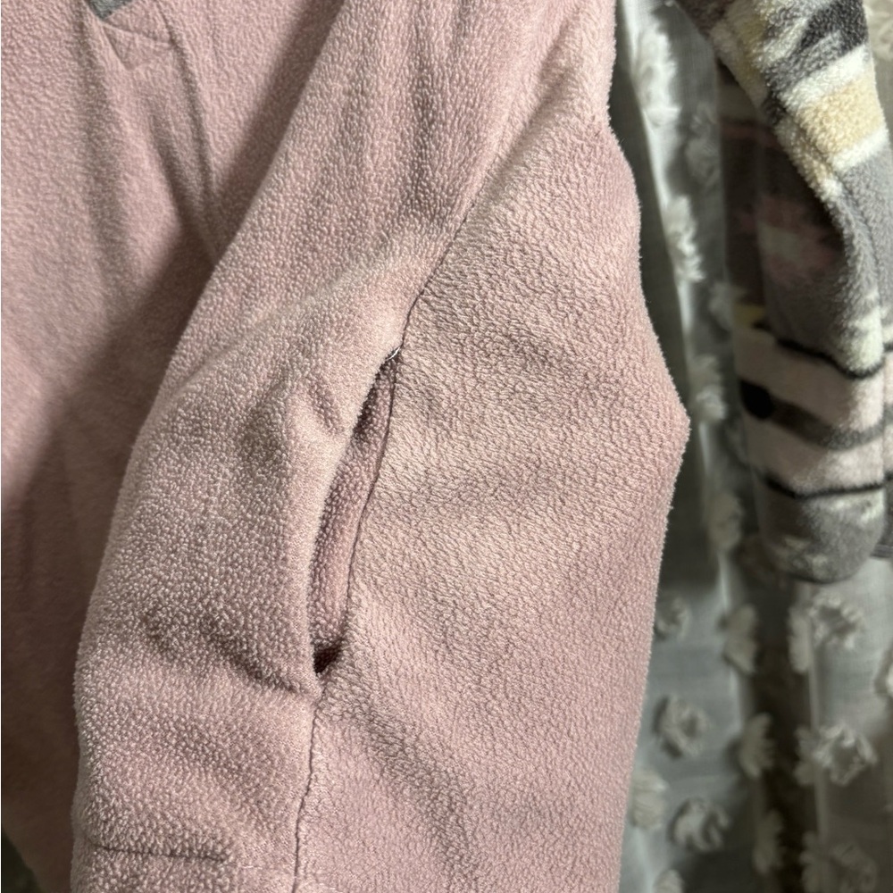 Simply Southern Gray and Pink Fleece Pullover - Picture 3 of 8